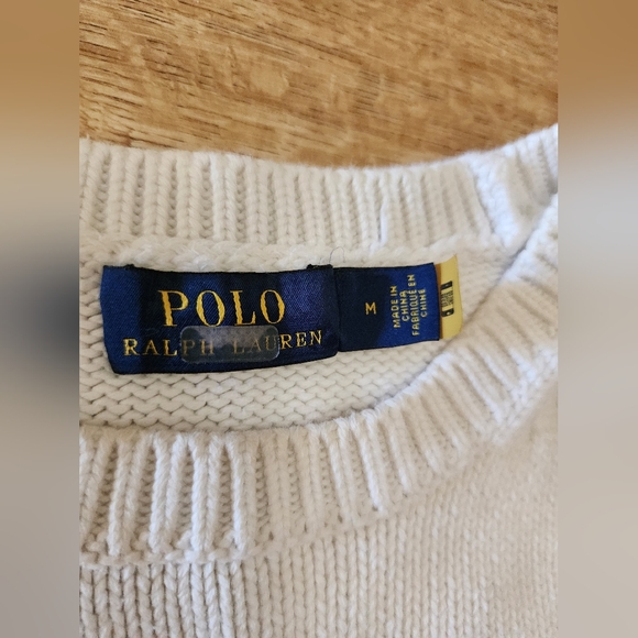 $268 Ralph Lauren Ski Logo Graphic Cotton Sweater Women's M Patch 1967 Downhill - Picture 8 of 13